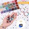 Crystal Chip Beads for Jewelry Making – 28 Colors Gemstone Beads for Rings, Bracelets & Earrings with 28-Grid Storage Box